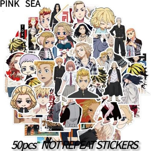 10/30/50Pcs/set Tokyo Revengers Cartoon Anime Graffiti Stickers For Skateboard Laptop Suitcases Kids Luggage Helmet Phone Case