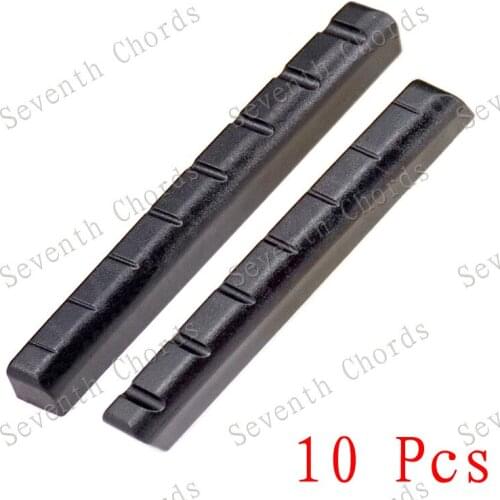 10 Pcs Guitar accessories Black Plastic7 String or 8 String for Electric Guitar Nuts - Guitar Parts