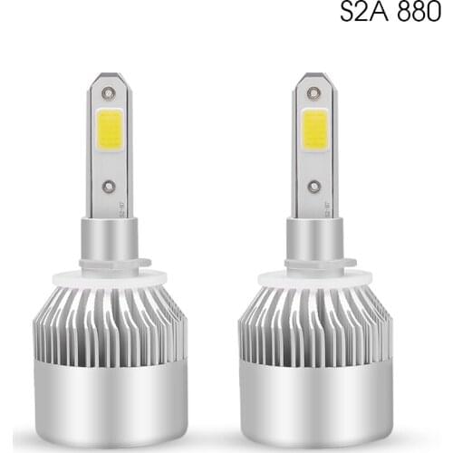 6500K 8000LM/Pair S2 Car Headlight Bulbs LED Head light H1 H3 H27 H11 HB3 HB5 880 9005 HB1 12V LED Lamp COB Auto Light LA-C11