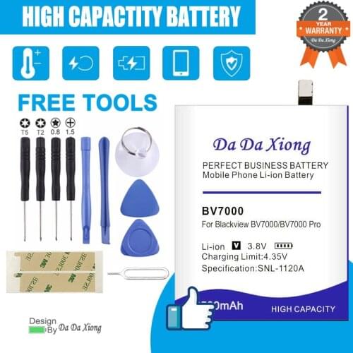 6200mAh BV7000 Battery For Blackview BV7000 / BV7000 Pro Mobile Phone Latest Production High Quality Battery+Tracking Number