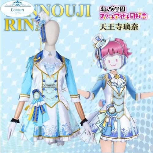 Anime! LoveLive!School Idol Festival PERFECT Dream Project Tennouji Rina Elgant Uniform Cosplay Costume Halloween Party Suit NEW