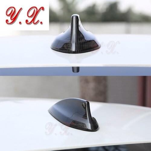 Car Roof Antenna Fin Carbon Fiber Auto 5D Stickers Carbon Fiber Shark Fin Not Real Antenna Car-styling Decoration Accessories