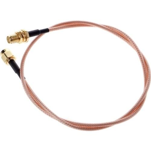 50cm RG316 Cable SMA Male Plug To SMA Female Jack Jumper Pigtail 20\" FPV Wire Connector