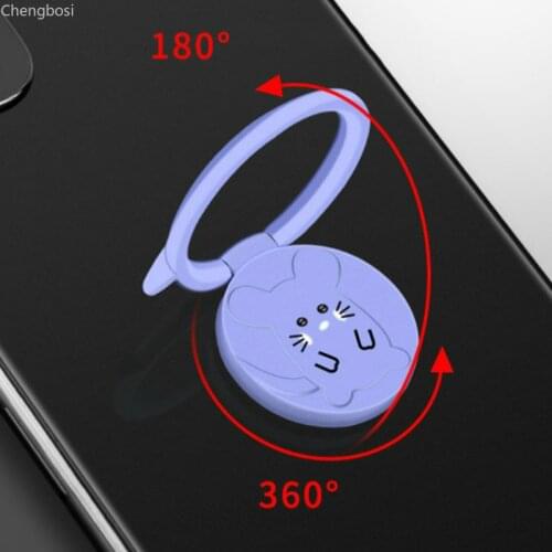New Mental Creativity Mouse Ring Bracket Phone Holder Zinc Alloy Cell Phone Ring Buckle Adhesive Mobile Phone Stand