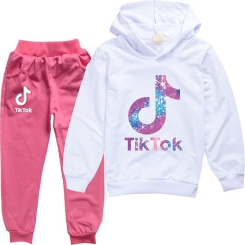 TIK TOK Cartoon Clothing For Children Fashion Baby Clothes Set Autumn Long Sleeve Kids Clothes 2 - 15 Years