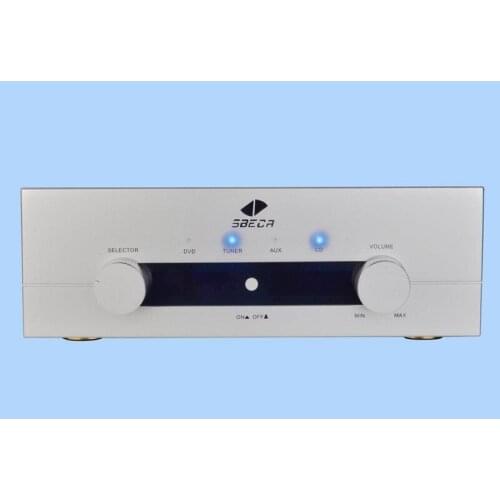 KYYSLB 430*140*368mm AMP140 Large Power Amplifier Chassis Box House DIY Enclosure with Knob Feet Amplifier Case Shell