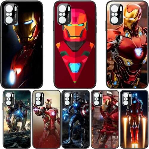 Cool Marvel Iron Man 3 Phone Case For xiaomi redmi POCO F1 F2 F3 X3 Pro M3 9C 10T Lite NFC Black Cover Silicone Back Prett mi 10