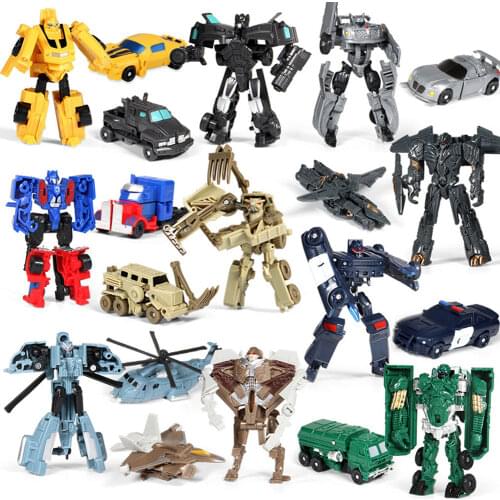 Mini Warrior Transformation Deformation Toy Action Figure Robot Car Model Children Toys