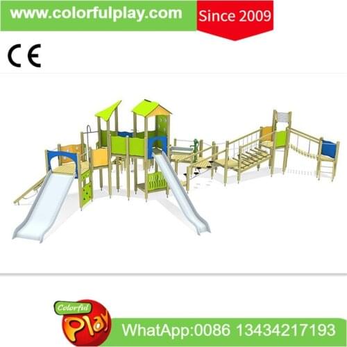 Multi Wooden Playground Structure Outdoor for Child Play Area in Fun Park Backyard Playsets Wholesale Buy from Guangzhou China