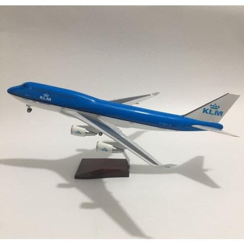 JASON TUTU 1:160 Scale KLM Boeing b747 Plane Model Airplane Model KLM Royal Dutch Aircraft Model Diecast Resin Planes With Light