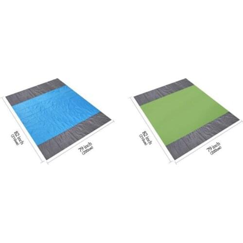 Portable Extra Large Outdoor Beach Mat Waterproof Sandproof Picnic Blanket Reinforced Edging Multipurpose for Beach Park