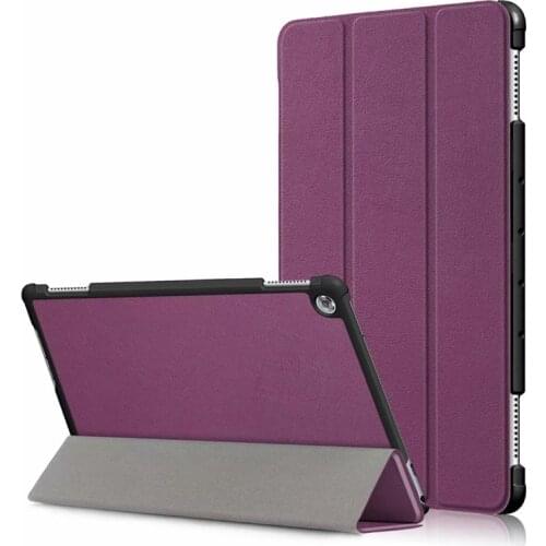 Luxury Tablet Shockproof Smart Leather Stand Case Cover for Huawei MediaPad M5 Lite 10.1 BAH2-W19/L09/W09 PU Wake Up Funda Coque