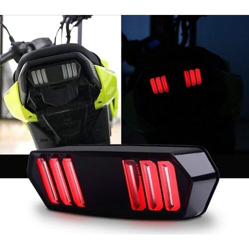 12v Motorcycle LED Running Rear Brake Stop Tail Light For MSX125 MSX 125 Black Shell