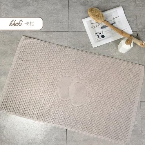 Comfortable Little Feet Bath Mat Luxury Hotel Home Towel Cotton Thick Slip-resistant Doormat Absorbent Mats