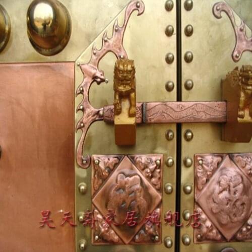 [Haotian vegetarian] copper door trim / antique copper decorative accessories / ancient copper fittings HTJ-014