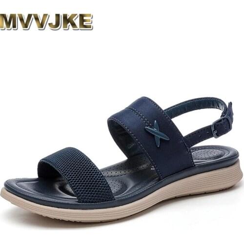 MVVJKE 2021Fashion Summer Women Shoes Bohemian Female Sandals Holiday Shoes Casual Womens Sandals Soft Ladies Beach Sandals