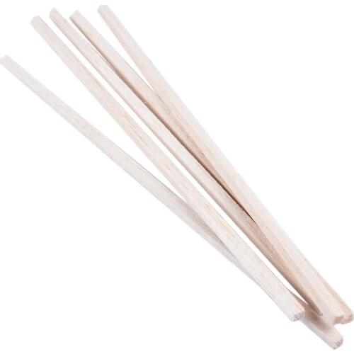 10pcs 5*5*250mm Square Balsa Wood Stick Strip Craft Airplane Boat Models DIY