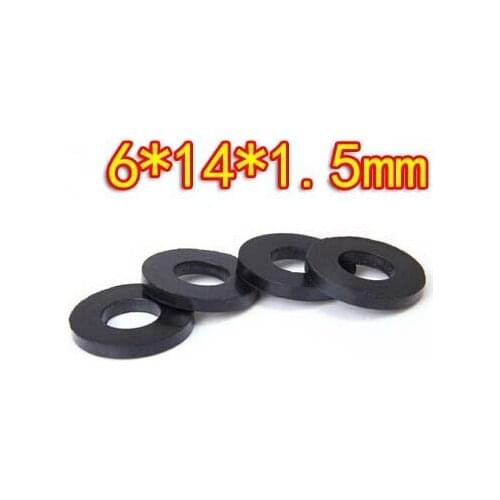 100Pieces/Lot Oil Resistant Rubber Sealing Faucet Washers Fastners -16x14x1.5mm(Inner d:6mm d:14mm Thickness:1.5mm)