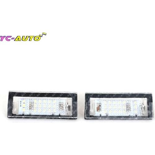 2Pcs Car white LED Car Rear License Plate light Number Plate Lamp For BMW E39 5D 520i 525i 530i 535i WAGON 1996 1997 1998-2002