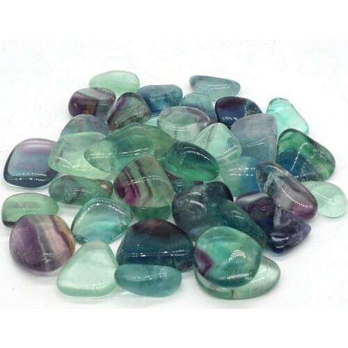 200g Natural Gemstone Fluorite Crystal Bulk Tumbled Stone Polished Quartz Minerals Chakra Reiki Healing Specimen Home Decoration