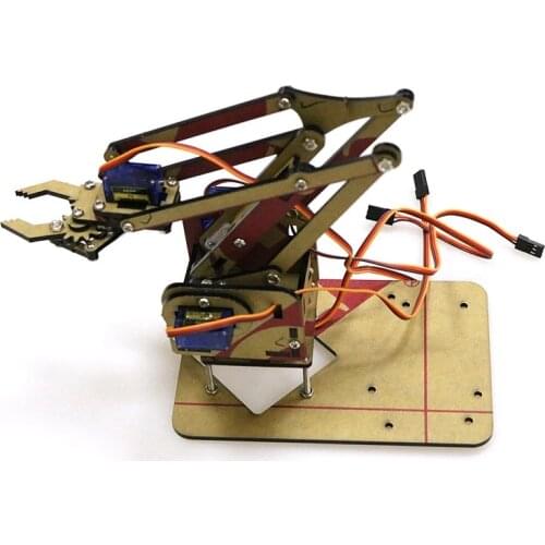 4 DOF Unassembly Mechanical Arm Robot Manipulator Claw for Arduino Maker Learning Robotic Education Maker Kit