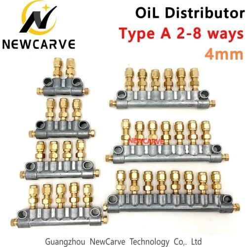 4mm Tube A Type Volume Adjustable Oil Distributor Separator Valve Divider NEWCARVE