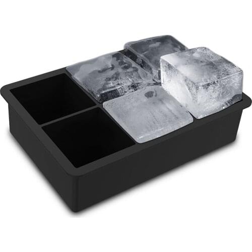 6 Small Cubes Square Silicone Ice Cube Maker Mold (Random colors)