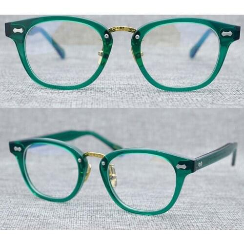 Acetate Glasses Frame Men Women Vintage Square Eyeglasses Frames Optical Myopia Prescription Eyeglass Frame Clear Eyewear Oculos