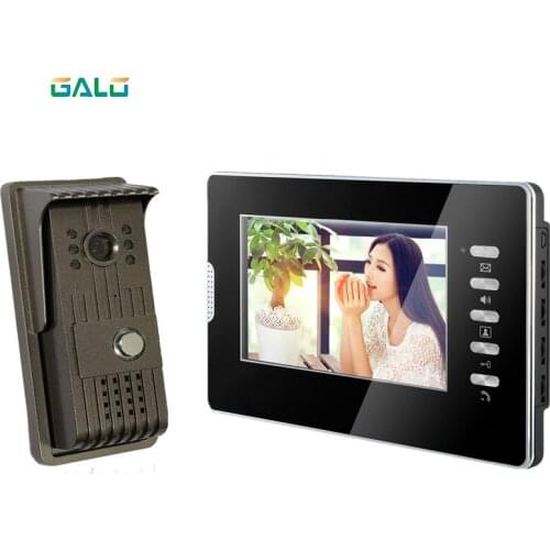 Acrylic Video Door Phone for villa outdoor intercom night vision 7inch indoor monitor doorbell camera 1v1 intercom system