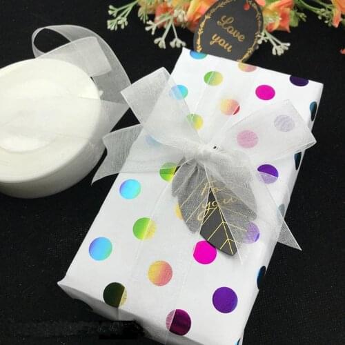 White Pink Red Blue Green Purple Organza Ribbon 12-15-20-25-40-50mm Transparent Chiffon Tape DIY Crafts Fabric Gift Wrapping