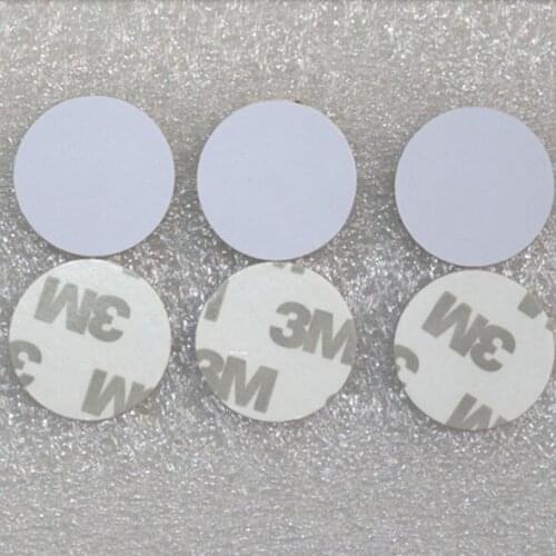 20mm IC coin tags M1 with 3M back glue 13.56MHz 100pcs/Lot