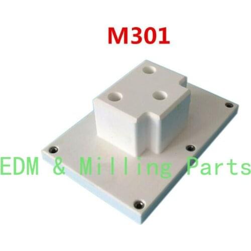 CNC Wire EDM Part M301 X053C162H01 Upper Insulate Plate White Cermatic 68X100X33mm For EDM Sparks Machine DWC-H1,HA Service