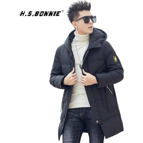 H.S.BONNIE Men's Down Jackets With A Hood
