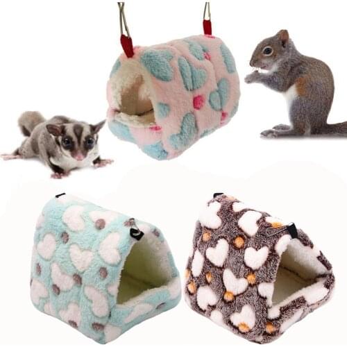 Hamster Squirrel Warm House Guinea Pig Nest Small Animal Pet Bed Sleeping Bag Soft Dog Kennel Dog Bed Cat House Puppy Pet Bed