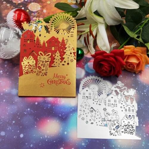 Christmas greeting cardMetal Cutting Dies Scrapbooking New 2019 DIY Scrapbooking photo album Decorative Embossing DIY Paper Card