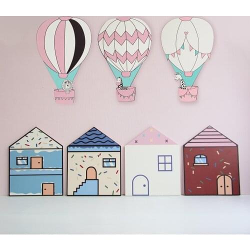 Childrens Bedroom Wall Sticker Nordic Style Nursery Cartoon Wall Prints For Kids Baby Room Decor Home Decorative accessories