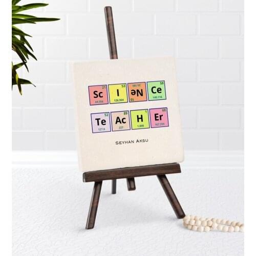 Personalized Science Science Teacher Şovaleli Natural Taş-3