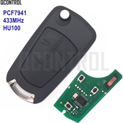 QCONTROL Vehicle Remote Key G1-AM433TX Fit for Opel/Vauxhall Corsa D 2007-2012, Meriva B 2010-2013