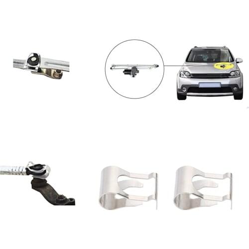 Kkmoon 2PCS Windscreen Wiper Motor Linkage Rods Arm Link Mechanisml Car-styling for Ford Focus VW MK4 BMW E46 Opel