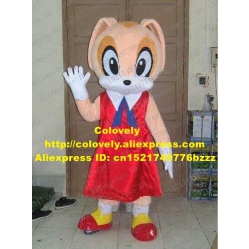 Lovely Happy Doll Rabbit Girl Mascot Costume Adult Bunny Lepus Jackrabbit Hare Adult With Long Ears Big Eyes No.2763 Free Ship