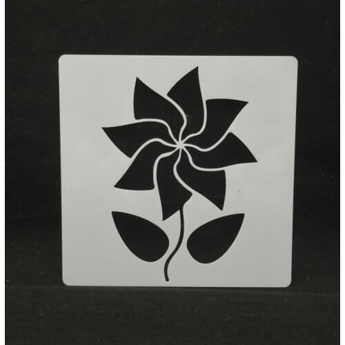 13*13 Flower Layering Stencils Drawing Color Spraying Stencil for Diy scrapbook/photo album coloring,painting stencil,home decor