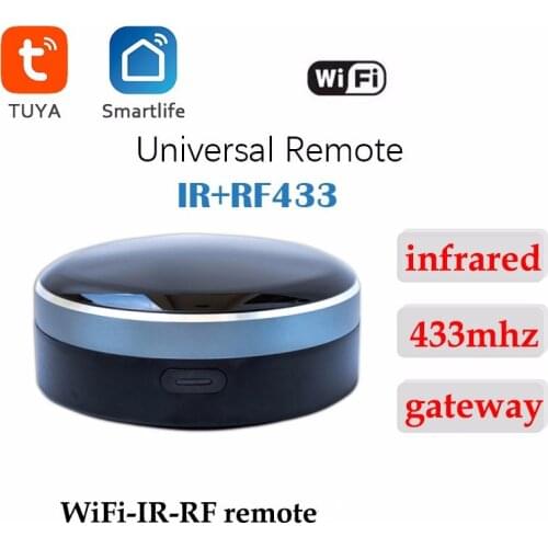 Tuya Smart Infrared RF Remote Control And Wifi-bluetooth Gateway Hub Controller Work With EV1527 433mhz Alexa Google Smart Life