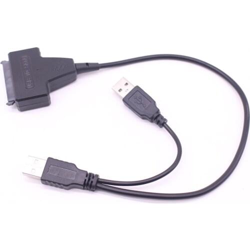 USB 2.0 to Sata Adapter External Power SATA Hard Disk Drive Converter Cable for 2.5/3.5 inch SSD Hard Disk Drive Converter Cable
