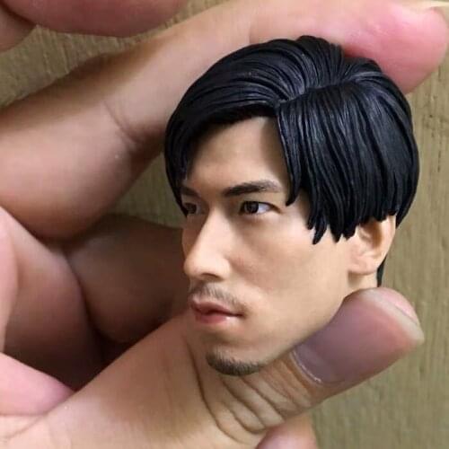 In Stock Collectible 1/6 Male Head Sculpt Youth and Danger Roy Cheung Head Carved Model for 12'' Body