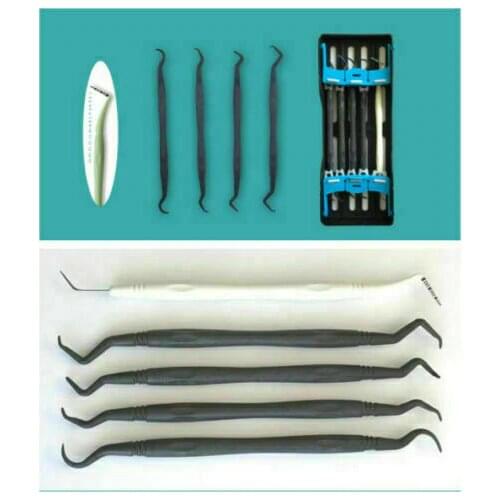 6Pcs Dental Carbon Fibre Implant Scaling Resin Periodental Probe Depth Ztdental