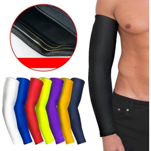 1pc Arm Sleeve Long Breathable Sunshade Protective Hand Elbow Protection Cover Sportswear
