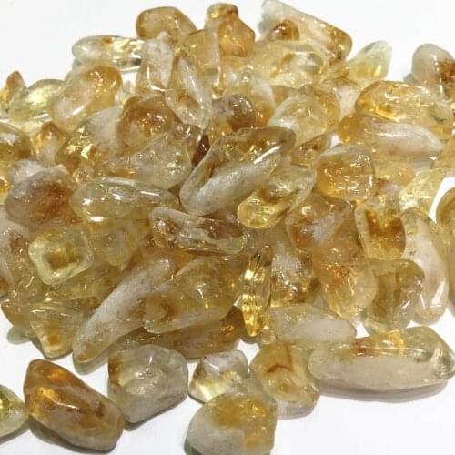 100g Natural Citrine Quartz crystal Tumbled Stone Polished semi-Precious Crystal Gravel