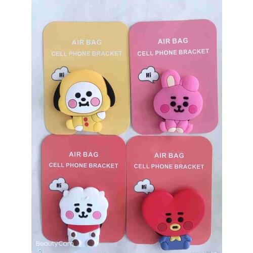 2021 Cute Cartoons fold finger grip ring mobile phone holder for iphone samsung xiaomi cute Cartoon holder stand bracket gift