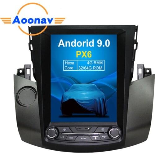AOONAV 10.4 inch car DVD player vertical screen for Toyota RAV4 2006-2012 car GPS radio IPS multimedia player