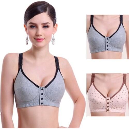 Smooth fabrics Pregnant Women Nursing Bra Underwear Maternity Easy to Breastfeeding Feeding Bras Size 34-40 B C Anti Sagging